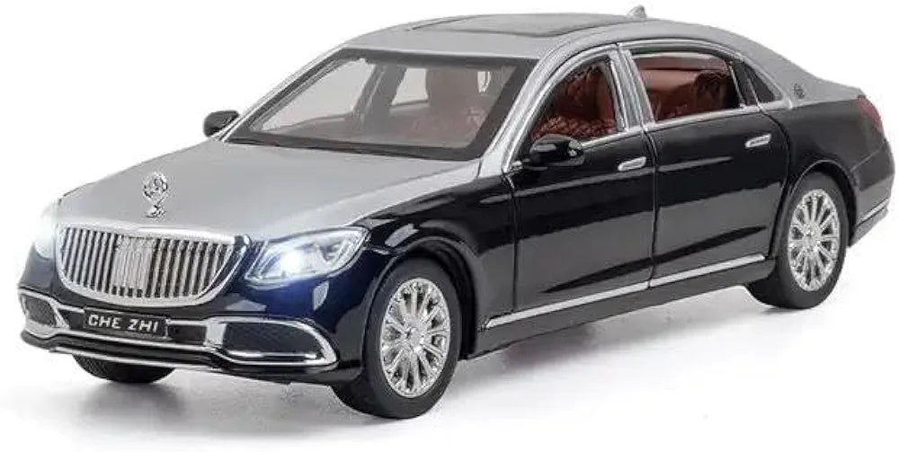 Mercedes Maybach S600 metal diecast model Ahmedabad in black and silver with detailed design and realistic features