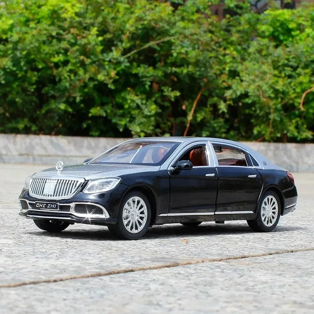 Mercedes Maybach S600 metal diecast model Ahmedabad black luxury car replica outdoors