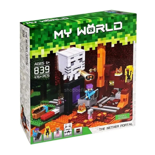 My World Nether Portal building blocks set, colorful design, for imaginative play in Ahmedabad