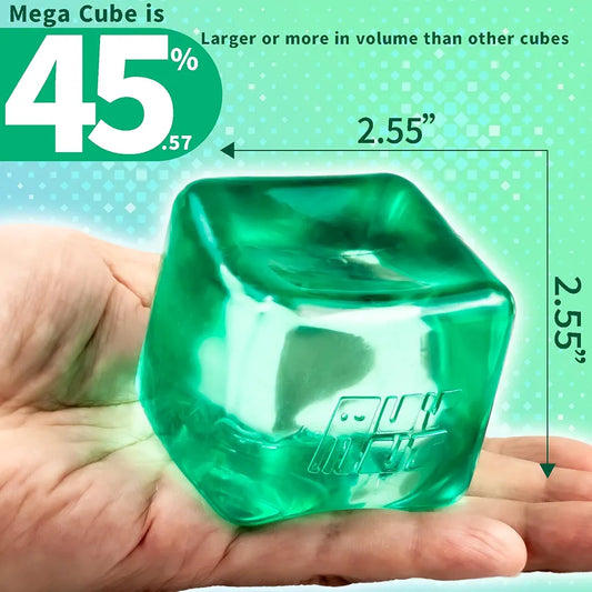 Nee Doh Nice Cube in Green, stress relief toy for ages 3 and up from Sam's Toy World Ahmedabad Gujarat