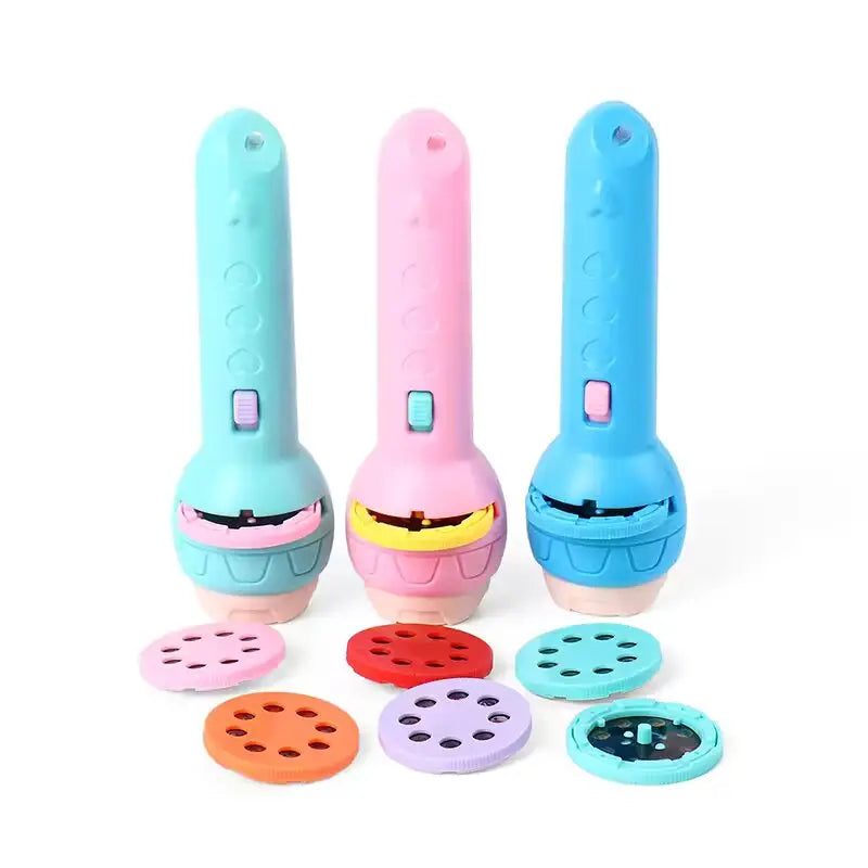 kids story projector light Ahmedabad Gujarat online India handheld projector for kids with colorful story discs and simple button