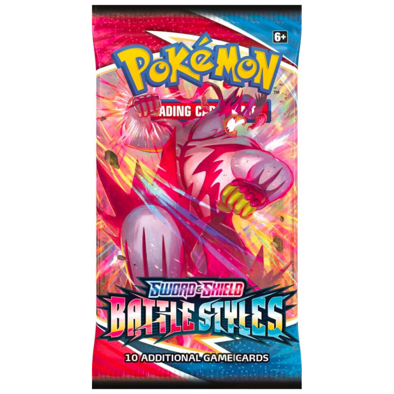 Rare Pokemon holo card pack Sword Shield Battle Styles with 10 additional game cards