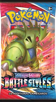 Pokemon TCG Battle Styles booster box buy online Ahmedabad featuring Sword Shield pack with Tyranitar artwork
