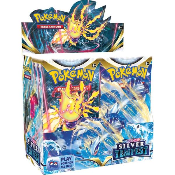 Pokemon TCG booster box sale online Ahmedabad India featuring Silver Tempest themed trading card packs