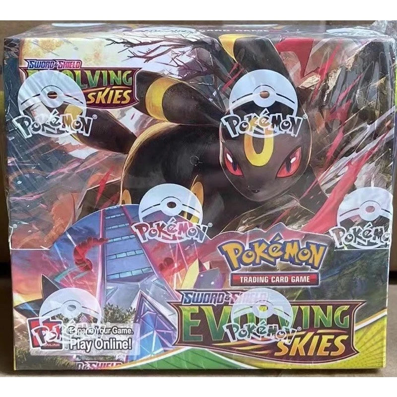 Pokemon TCG Sword & Shield 36 pack booster box online Sams World with evolving skies theme and Umbreon artwork