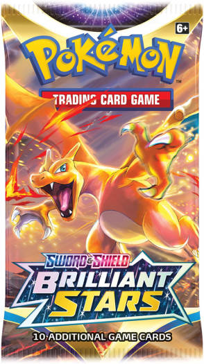 Pokemon Sword and Shield Brilliant Stars trading card game pack with Charizard where to buy Pokemon cards near me Ahmedabad Gujarat