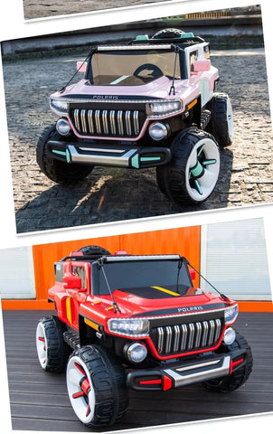 100 kg weight capacity kids car jumbo size jeep in Ahmedabad Gujarat by samstoy.in in red and pink colors