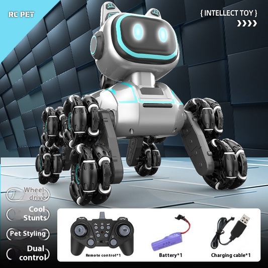 Sam's Toy World RC pet robot dog remote control rc car with stunt features for ages 6 and up