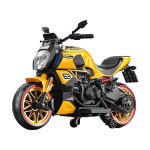Rechargeable ride on motorcycle for children Gujarat by FUN N FUNKY in yellow and black toy motorcycle