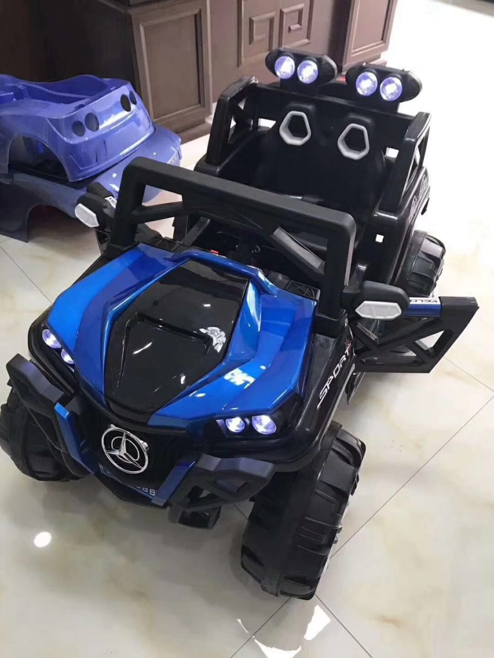 Ride on Toy Off-road Vehicle Ahmedabad Gujarat in blue with bright LED headlights and robust design