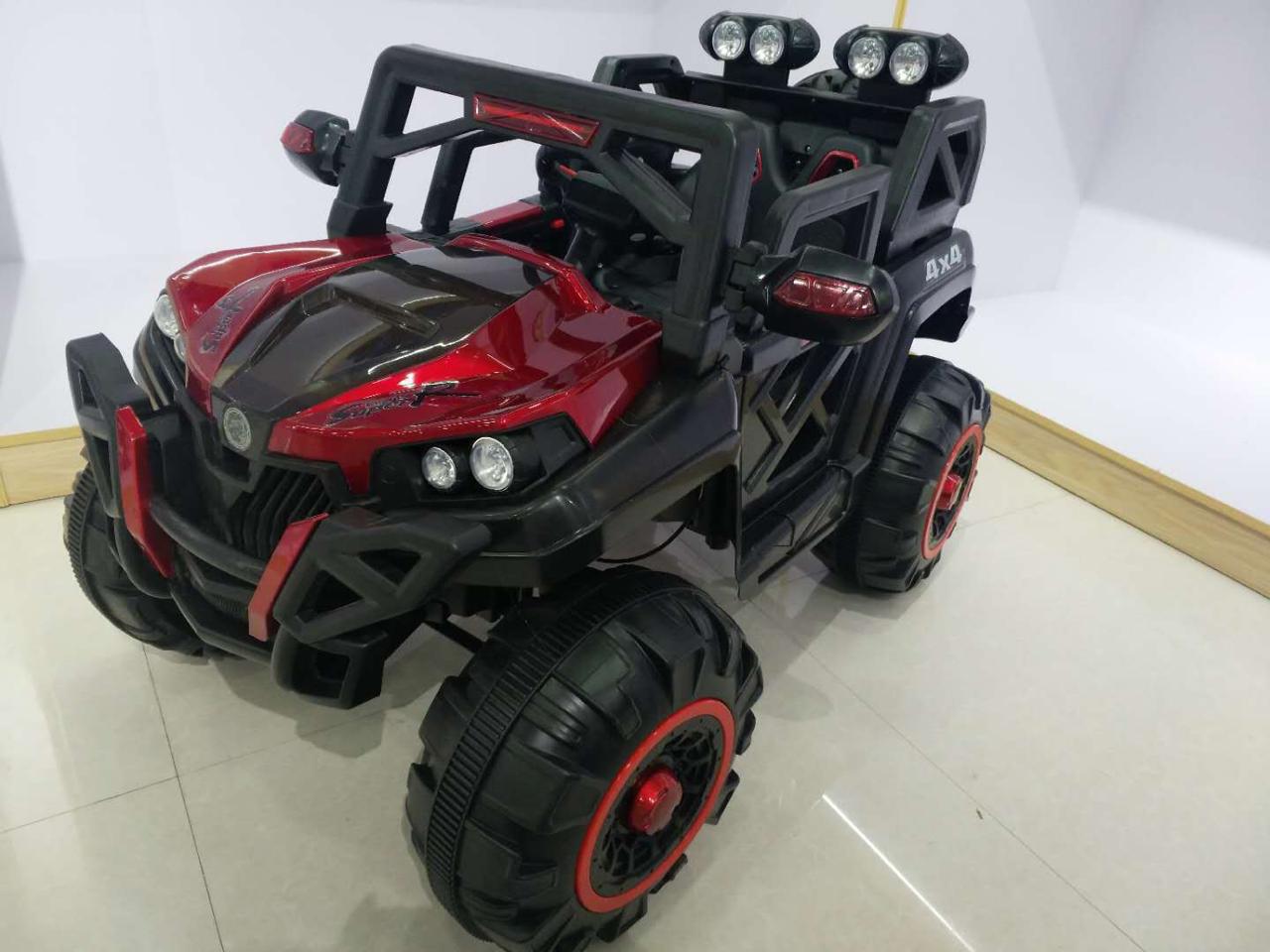 Ride on Toy Off-road Vehicle Ahmedabad Gujarat in red color with large wheels and headlights