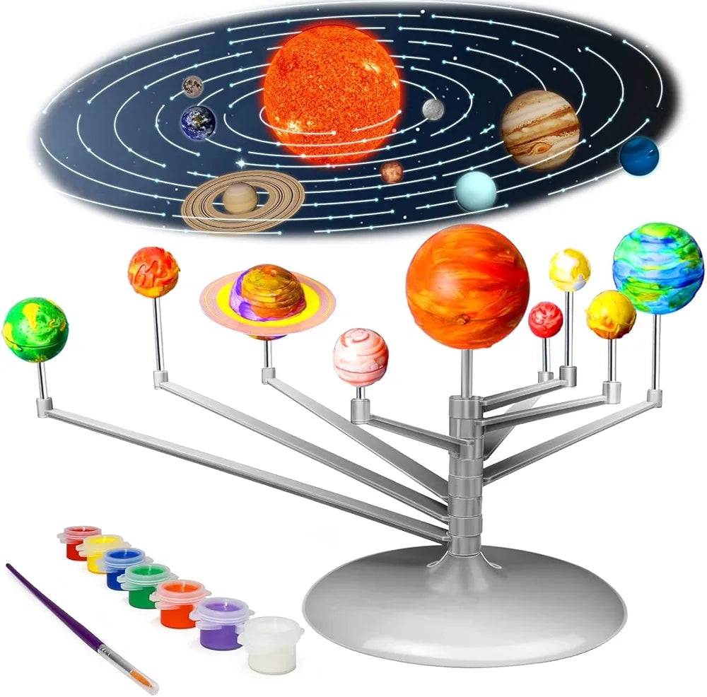 Buy Solar System DIY Kit |Educational Science Toy for Kids| Assemble| Paint| and Learn Activity Set for Smart| Curious Children| Sams world samstoy.in Sams toy world shop in Ahmedabad Gujarat