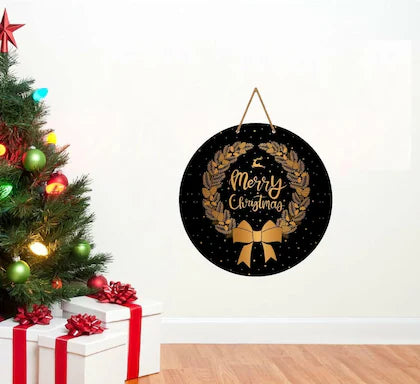 Buy Premium Merry Christmas Printed Wall Hanging for Home and Office Decor Christmas Decorations Items 10" Inches | sams toy world Sam's Toy World Sams toy world shop in Ahmedabad Gujarat