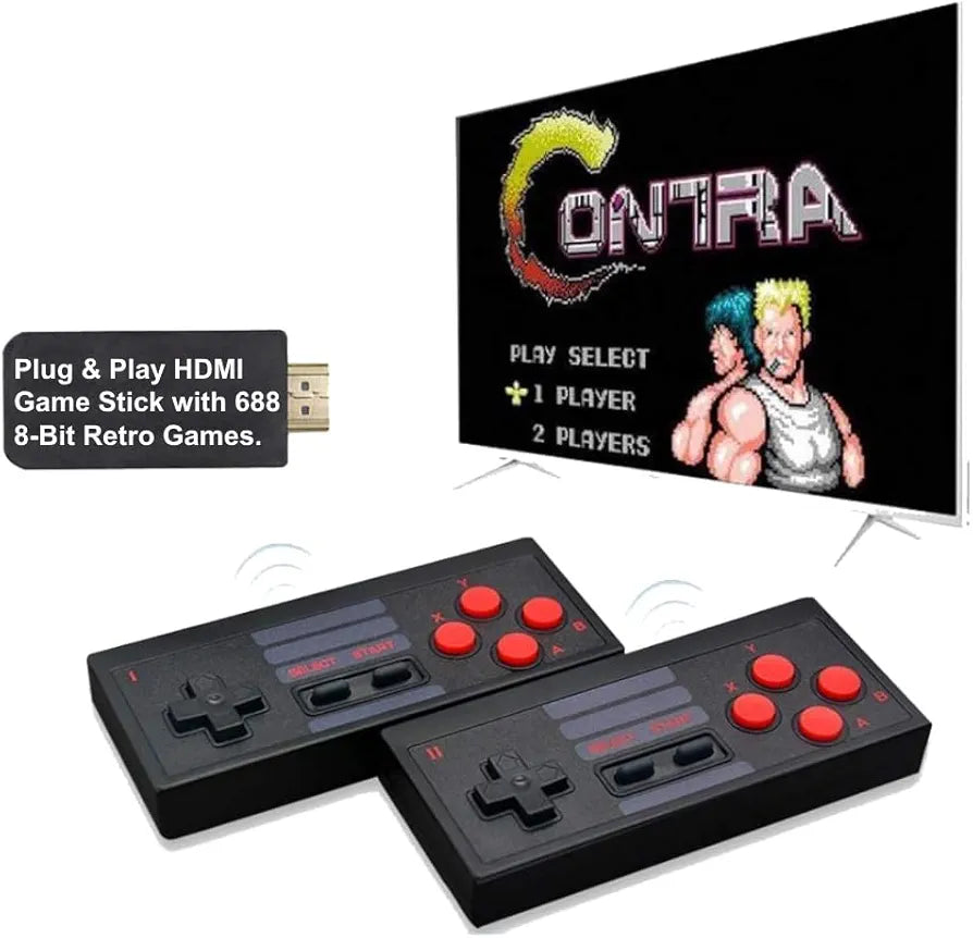 Buy TV Video Game Plug & Play| Wireless Video Game for Kids Classic 620 Inbuilt Games Box| with 2 Wireless Controller Family TV Video Game Classic Retro| Video Games HDMI & Support 2 Player|Sams world ahmedabad samstoy.in Sams toy world shop in Ahmedabad Gujarat