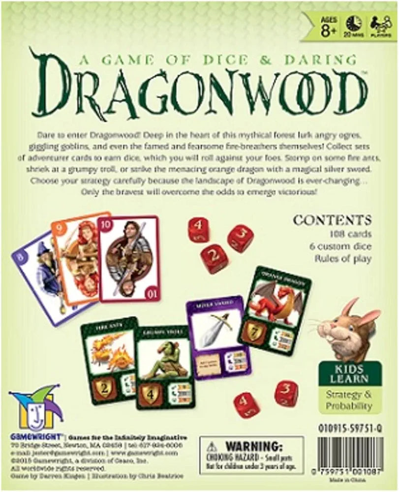 Buy Gamewright Dragonwood A Game of Dice | Daring Board Game | Sams Toy world ahmedabad gujarat samstoy.in Sams toy world shop in Ahmedabad Gujarat