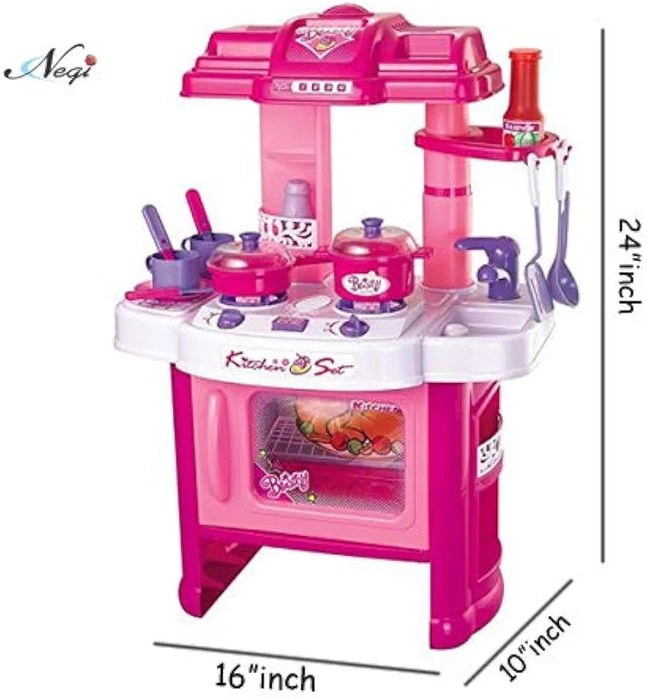 Buy Battery Operated Beauty Kitchen Appliance Cooking Play Set with Lights & Sound ( 24 Pieces | sams toy World Sam's Toy World Sams toy world shop in Ahmedabad Gujarat