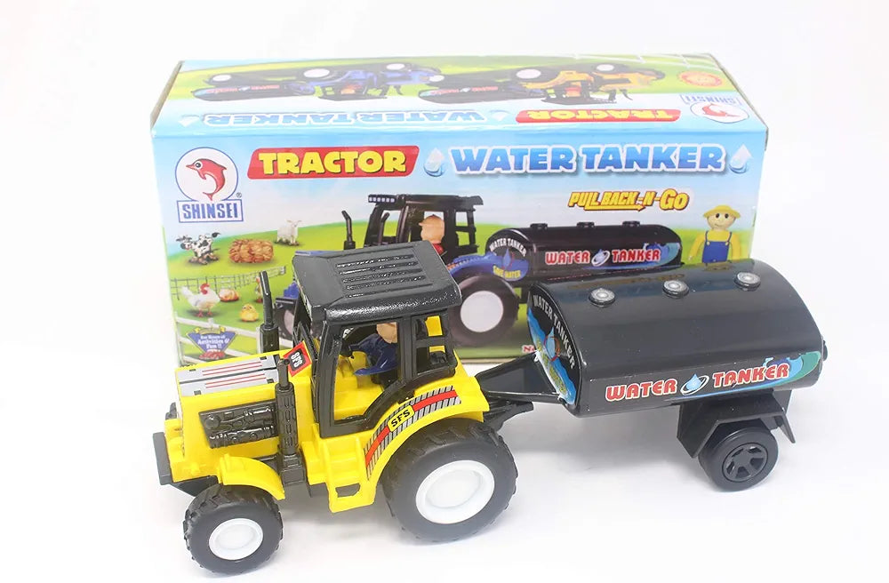 Buy Kid Tractor Water Tanker| Yellow| 22.5 x 8.5 x 9 Centimeters|for kids entertainment| you give in birthday gift| play with friends| Sams Toy world ahmedabad gujarat samstoy.in Sams toy world shop in Ahmedabad Gujarat
