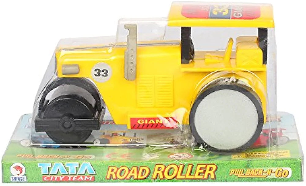 Buy Road Roller Maintenance Free Pullback Spring Action Race Toy Gift for Boys 3+ Years| Strong ABS Plastic| NO Sharp Edges, BIS Certified| Pack of 1| Color yellow | Sams world š samstoy.inĀ Sams toy world shop in Ahmedabad GujaratĀ