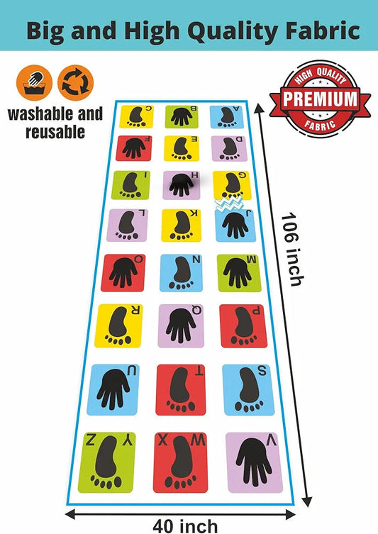 Buy Hopscotch Game | Jumbo Kids Play Mat (40" x 108" inches) | Unique Balancing Game | Large Size for 3 Years and up| Sams Toy world ahmedabad gujarat samstoy.in Sams toy world shop in Ahmedabad Gujarat