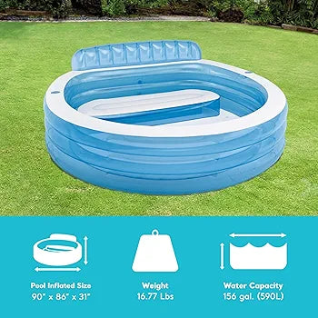 Buy Inflatable Family Lounge Pool| swimming with friends and family| Sams Toy world ahmedabad gujarat samstoy.in Sams toy world shop in Ahmedabad Gujarat