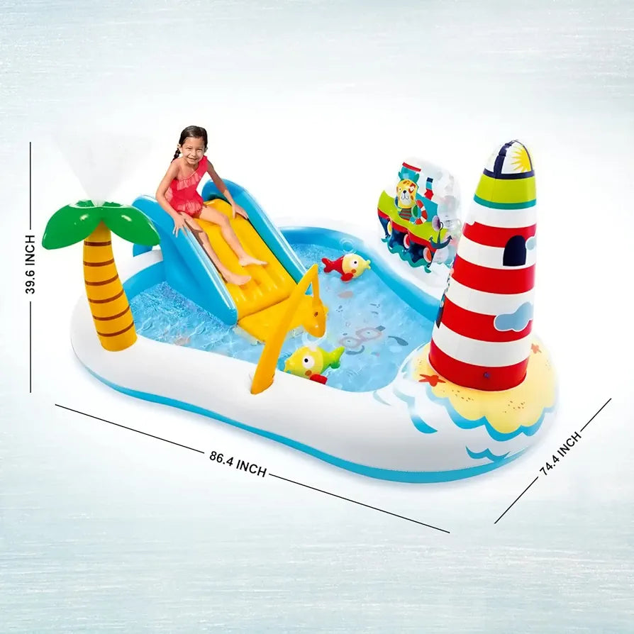 Buy Water Play Center Swimming Pool with Slides Mini Water Park | Kids and Toddlers Play | Sams Toy world ahmedabad gujarat Intex Sams toy world shop in Ahmedabad Gujarat