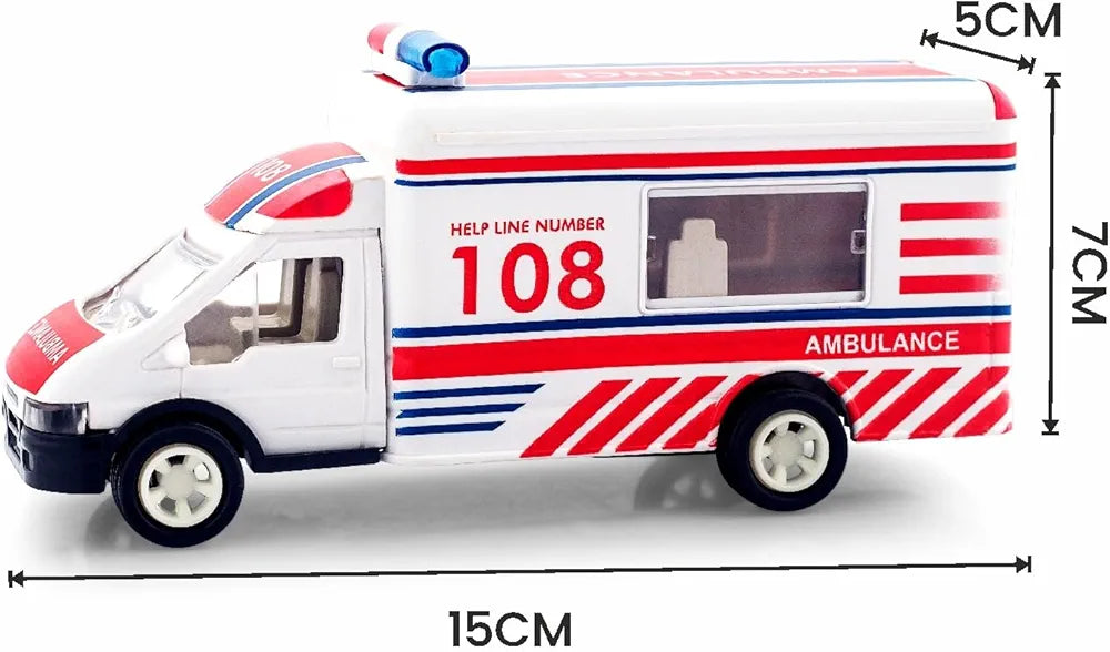 Buy Ambulance | Pull Back Truck Toy for Kids 3+| playing kids ambulance| when children make smile| Sams Toy world ahmedabad gujarat samstoy.in Sams toy world shop in Ahmedabad Gujarat