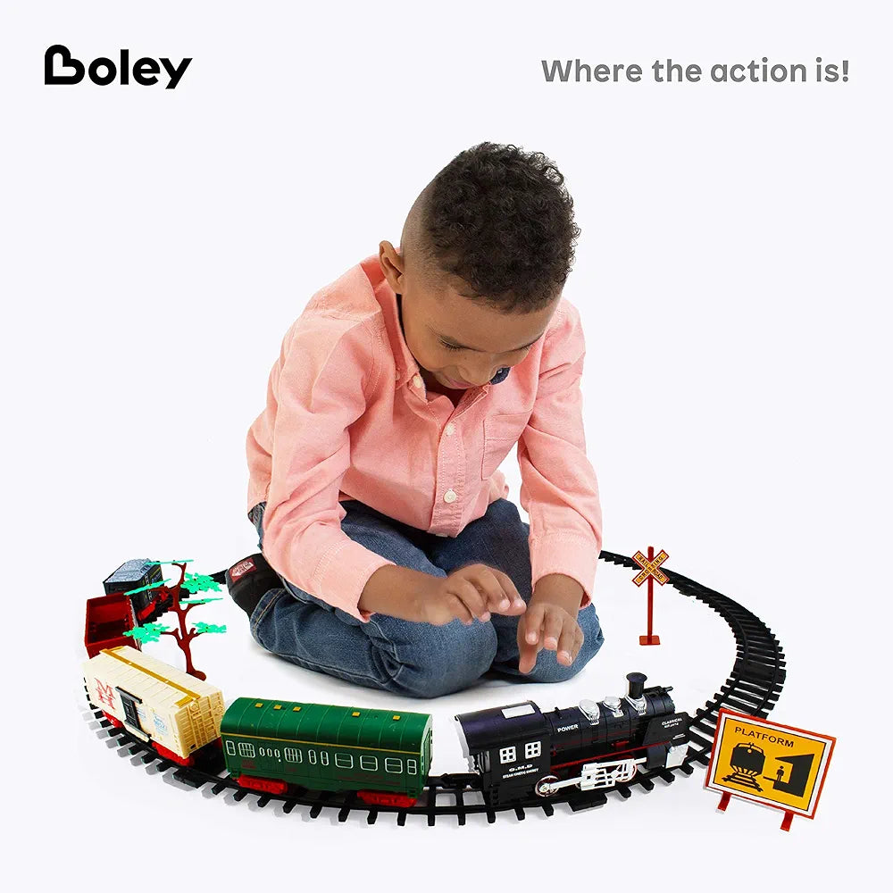 Buy Classic American Kids Train Set | 40 Pc Electric Train Toy and Track Set for Ages 3+| Sams Toy world ahmedabad gujarat samstoy.in Sams toy world shop in Ahmedabad Gujarat