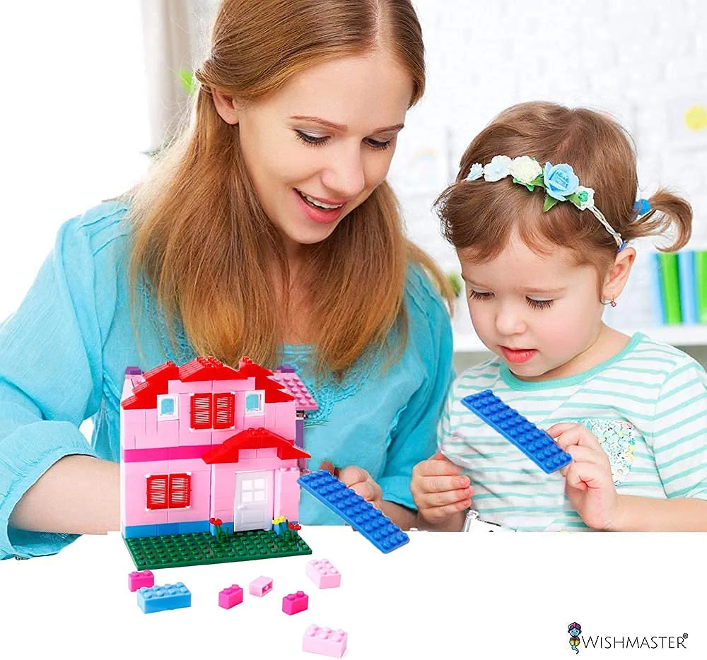 Buy Small House Building Block Game|Dream House Block Set |157 Pieces Blocks,House Building Blocks|Educational Toy| Bricks Toys Sets|Puzzles Block Set for Kids| Sams world samstoy.in Sams toy world shop in Ahmedabad Gujarat