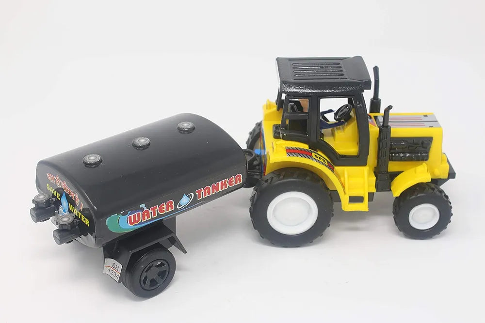 Buy Kid Tractor Water Tanker| Yellow| 22.5 x 8.5 x 9 Centimeters|for kids entertainment| you give in birthday gift| play with friends| Sams Toy world ahmedabad gujarat samstoy.in Sams toy world shop in Ahmedabad Gujarat