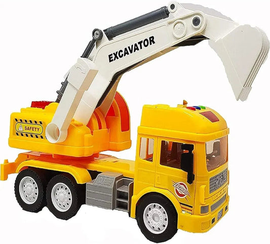 Buy Unbreakable Excavator Engineering Construction Toy| Pull Back Vehicle with Light| Sound for Children| Kids 3+ Years Old Boys and Girls|Sams world samstoy.in Sams toy world shop in Ahmedabad Gujarat