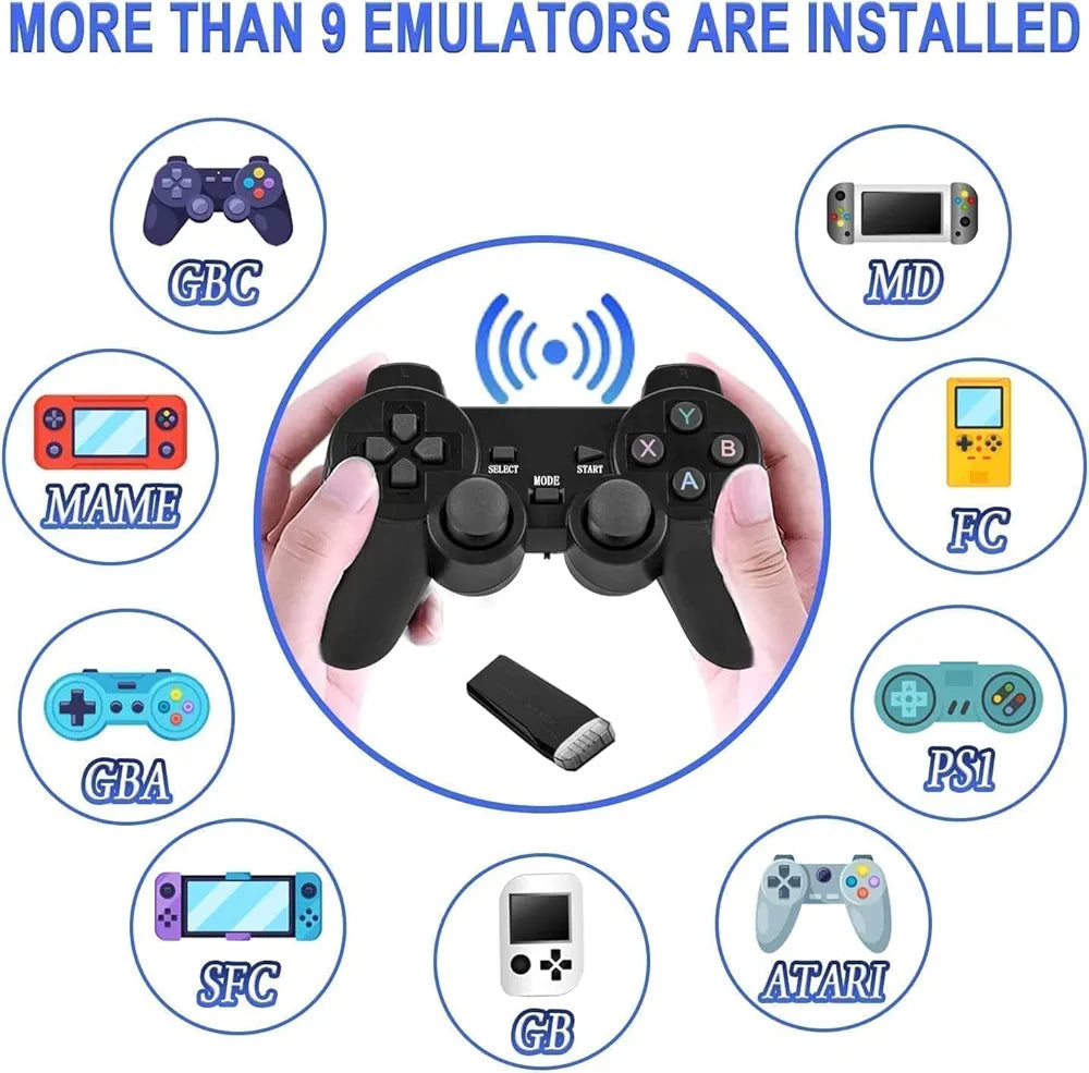 Buy Wireless Video Games For TV Gaming Retro Gaming Console With | Game Stick 1080P Plug & Play TV Video Game Set For 2 Player| With Simulator For Kids & Old School Station Video Game| Black| Sams Toy world ahmedabad gujarat samstoy.in Sams toy world shop in Ahmedabad Gujarat