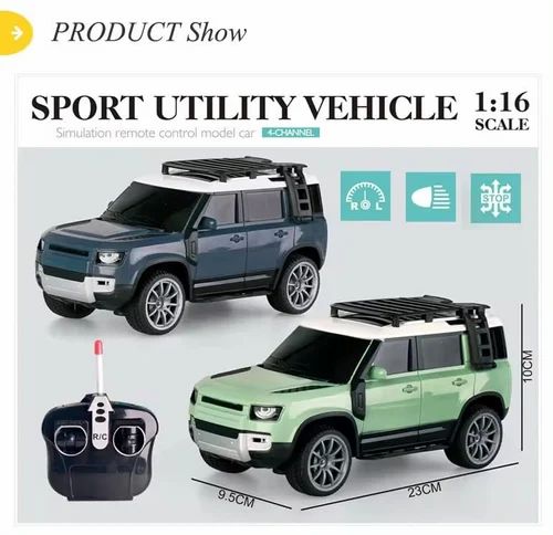 Buy Plastic & Metal Remote Control Defender 1:16 Scale Land Rover Off-Road RC Car|Sams Toy world ahmedabad gujarat samstoy.in Sams toy world shop in Ahmedabad Gujarat
