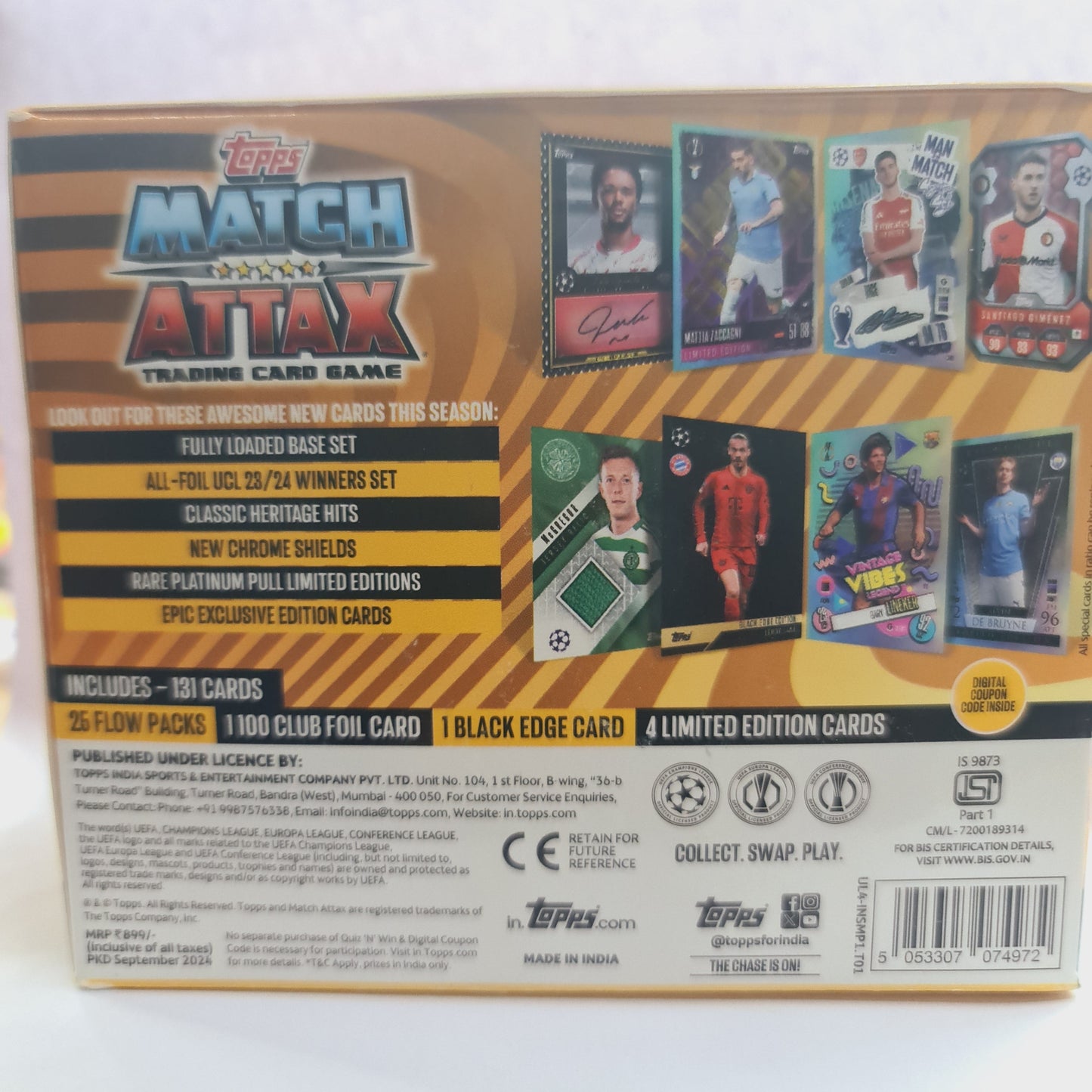 Buy Topps Match Attax 24/25 Football Card Carry Box pack MRP ₹:899 | SAMS TOY WORLD | AHMEDABAD TOPPS Sams toy world shop in Ahmedabad Gujarat