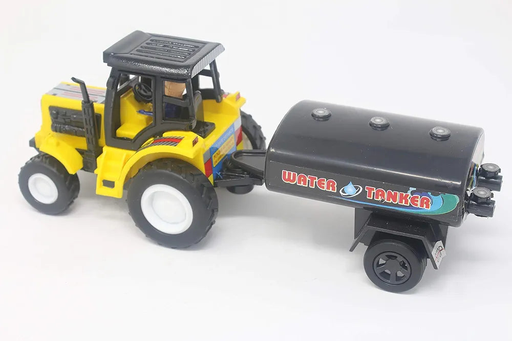 Buy Kid Tractor Water Tanker| Yellow| 22.5 x 8.5 x 9 Centimeters|for kids entertainment| you give in birthday gift| play with friends| Sams Toy world ahmedabad gujarat samstoy.in Sams toy world shop in Ahmedabad Gujarat