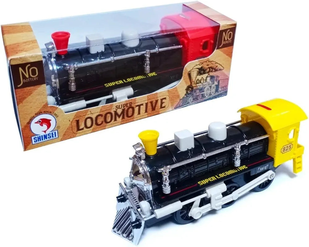 Buy Vechicle Collection Pull_Back Car|Plane| Truck| Constuction |Rescue| Police |Fire Brigade| Carrier | Helicopter 18 cm (Super Locomotive Train) | Sam's toy world samstoy.in Sams toy world shop in Ahmedabad Gujarat