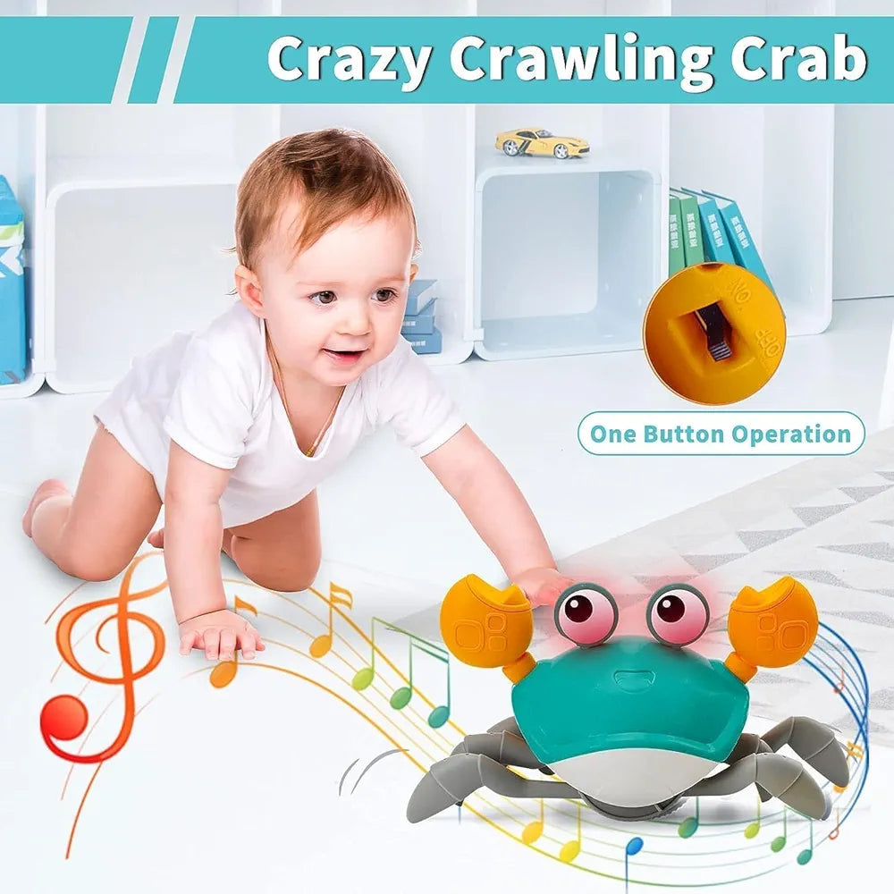 Buy Rechargeable Crab Toy with Side Sensor | Interactive Fun with Obstacle Avoidance | Made in India| Sams world samstoy.in Sams toy world shop in Ahmedabad Gujarat