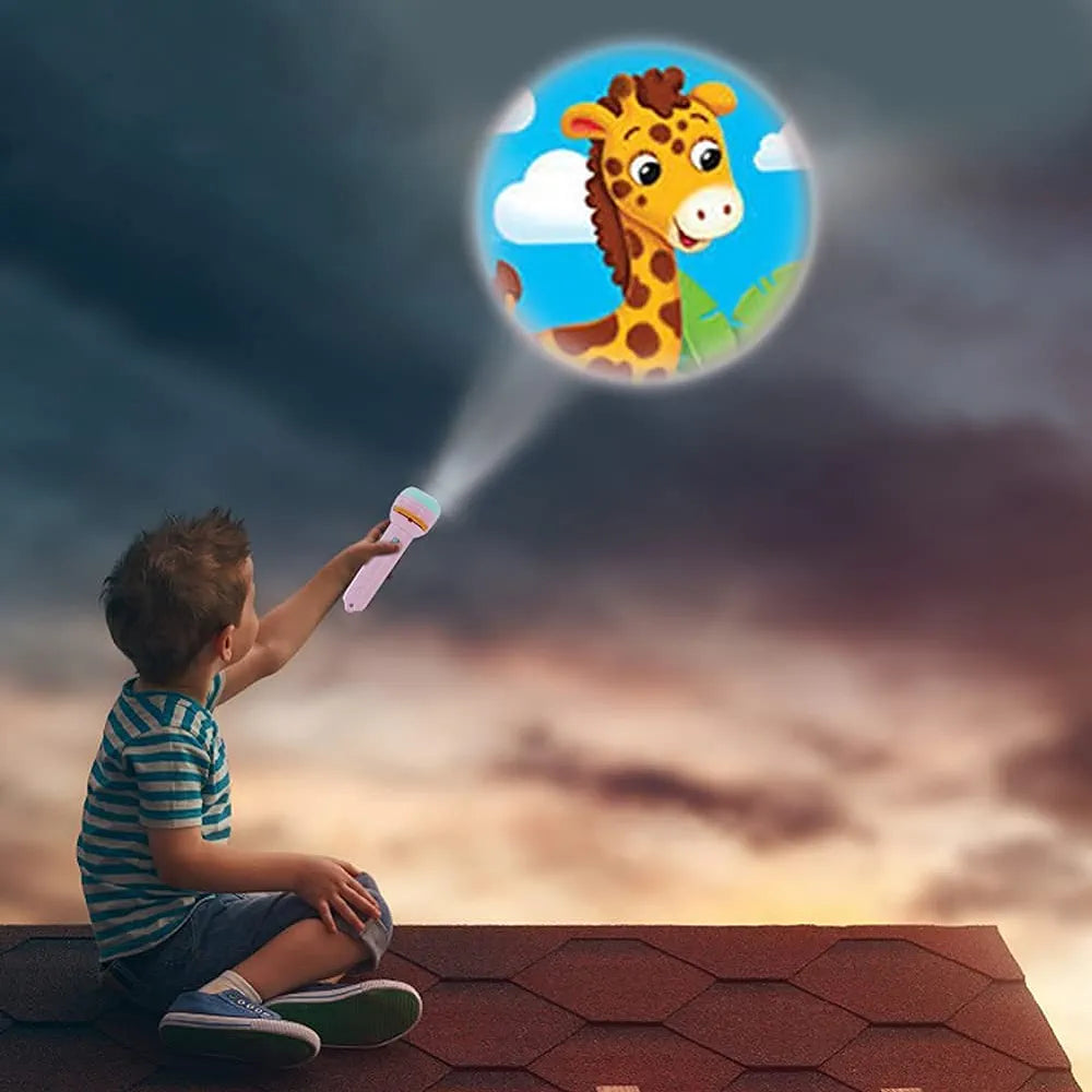 Mini 6 Slides 48 Pattern Projector Flashlight Torch Projection Torch Story | Toys for Toddlers Kids |Randon Slides|Random Colors |Torch 6 Slides| Sams world 🌍