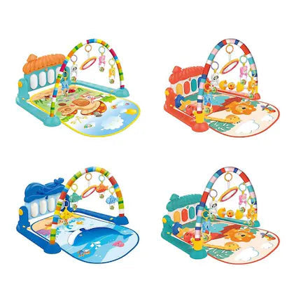 Buy 2 in 1 Baby Gym Mat Piano Gym Mat Rack Infant Music Fitness| Rack Rattle Toy Play Crawling Mat Early Educational Toy for 0-18 Months Babies|Sams Toy world ahmedabad gujarat samstoy.in Sams toy world shop in Ahmedabad Gujarat