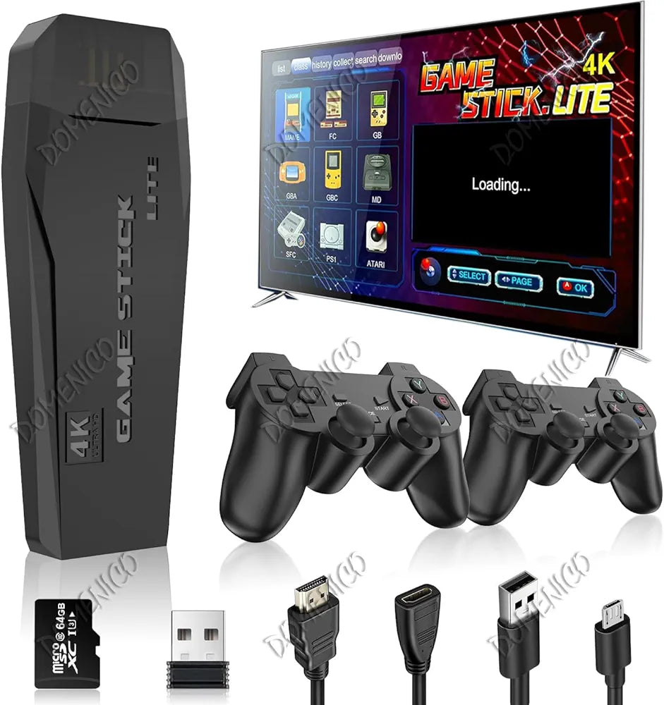 Buy Wireless Video Games For TV Gaming Retro Gaming Console With | Game Stick 1080P Plug & Play TV Video Game Set For 2 Player| With Simulator For Kids & Old School Station Video Game| Black| Sams Toy world ahmedabad gujarat samstoy.in Sams toy world shop in Ahmedabad Gujarat