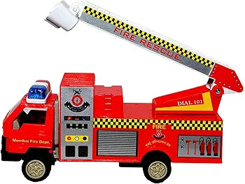 Buy Phactory Plastic Pull Back FIRE Brigade Movable FIRE Ladder Rescue Toy Truck for Kids| Pack of 1| Red samstoy.in Sams toy world shop in Ahmedabad Gujarat