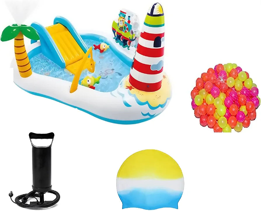 Buy Water Play Center Swimming Pool with Slides Mini Water Park | Kids and Toddlers Play | Sams Toy world ahmedabad gujarat Intex Sams toy world shop in Ahmedabad Gujarat