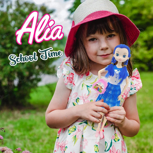 Buy 12 -Inch School Time Fashion Doll | Eyes & Colored Hair |School Outfit | Backpack & Accessories | 3 Years | Sams Toy world ahmedabad gujarat samstoy.in Sams toy world shop in Ahmedabad Gujarat
