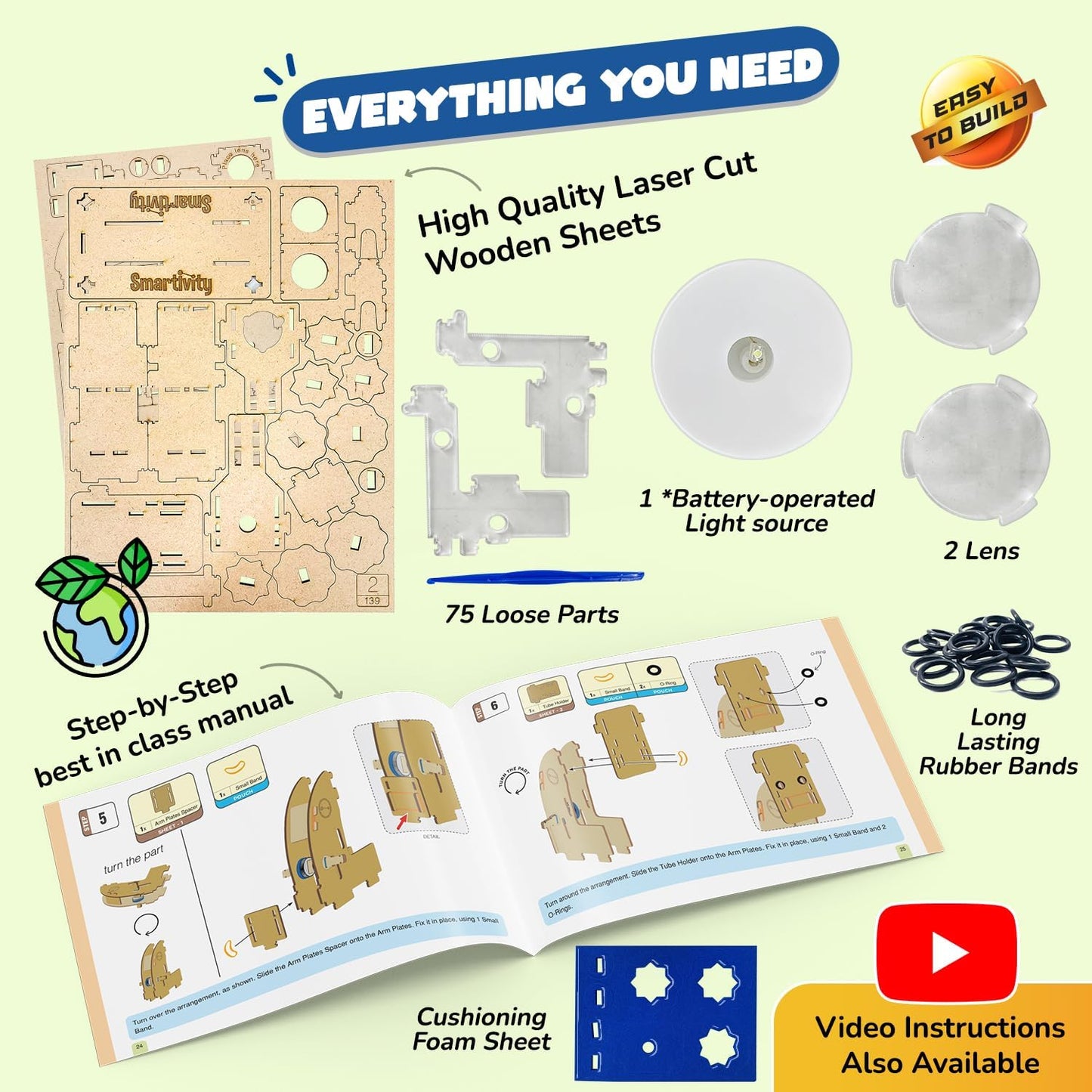 Buy Smartivity Microscope | toy for kids |Cool Birthday Gifts Ideas for Boys & Girls |Science Toys for 8 to 14 Years I Wooden Engineering Game |sams Toy world samstoy.in Sams toy world shop in Ahmedabad Gujarat