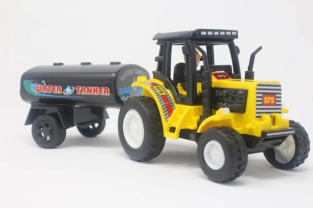 Buy Kid Tractor Water Tanker| Yellow| 22.5 x 8.5 x 9 Centimeters|for kids entertainment| you give in birthday gift| play with friends| Sams Toy world ahmedabad gujarat samstoy.in Sams toy world shop in Ahmedabad Gujarat