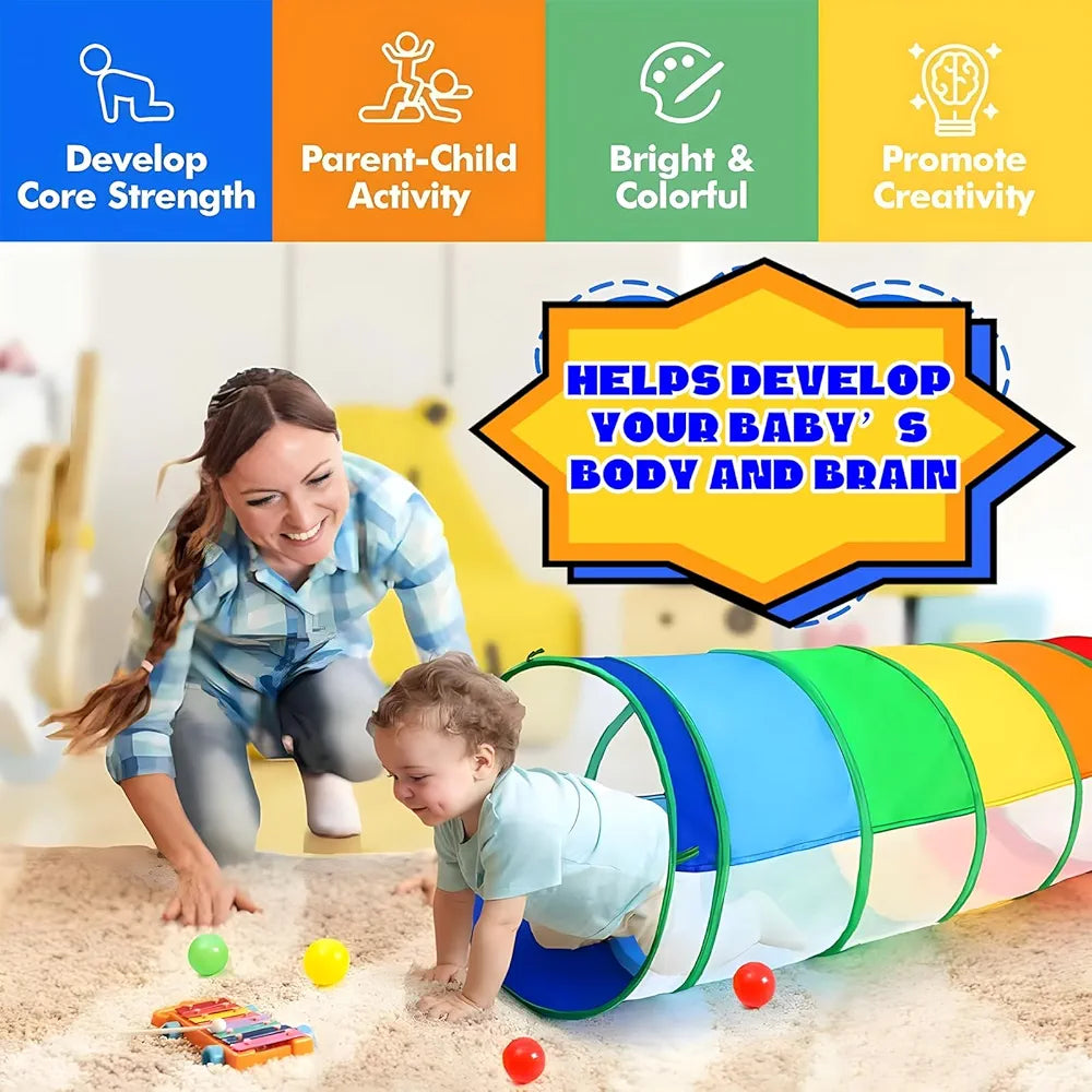 Buy Kids Play Tunnel for Toddlers| Baby Tunnel Pop Up Tunnels for Kids | Crawl Through Collapsible Toddler Tunnel Tent Breathable Mesh Tube Pet Crawl Indoor Outdoor Toy| samstoy.in Sams toy world shop in Ahmedabad Gujarat
