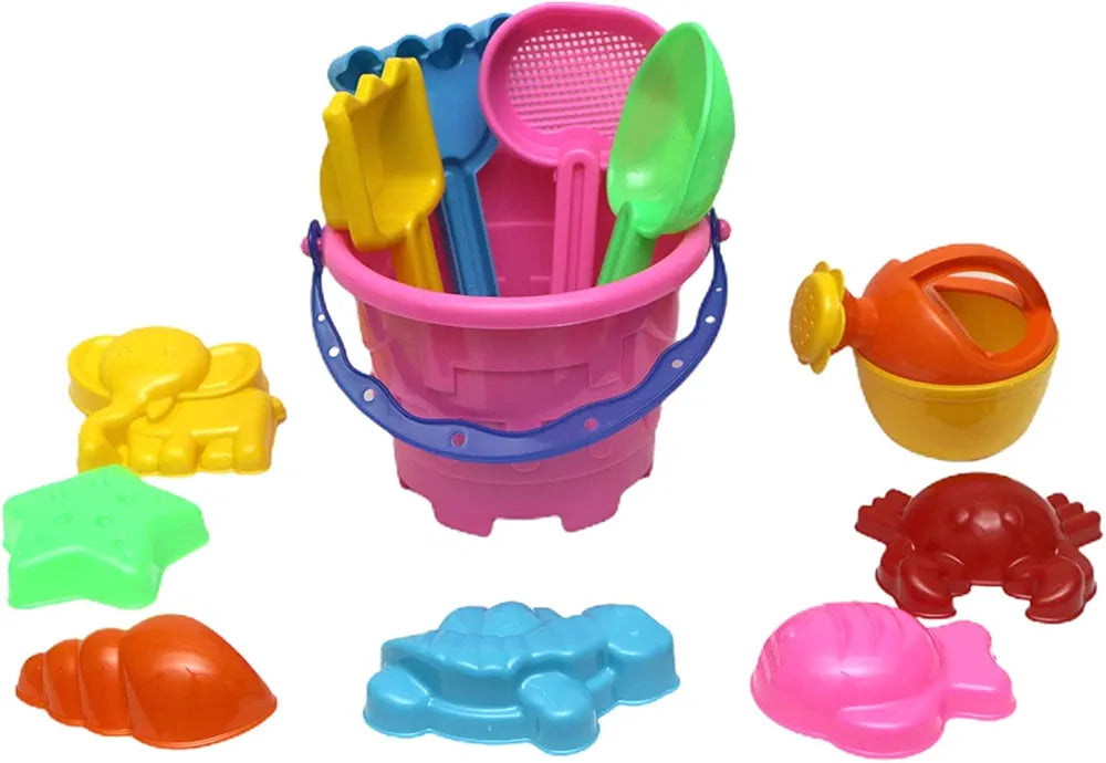 Buy Sand Castle| Garden Toy Beach Toys Set for Kids Indian Made | Beach Sand Castle Toys Activity Playset |Gardening Tool with Bucket| Kids Baby Toys Sand Beach Toys (12 Pcs) Sams world 🌍 samstoy.in Sams toy world shop in Ahmedabad Gujarat
