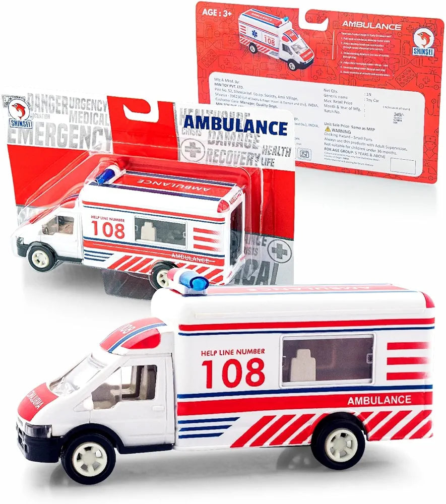 Buy Ambulance | Pull Back Truck Toy for Kids 3+| playing kids ambulance| when children make smile| Sams Toy world ahmedabad gujarat samstoy.in Sams toy world shop in Ahmedabad Gujarat