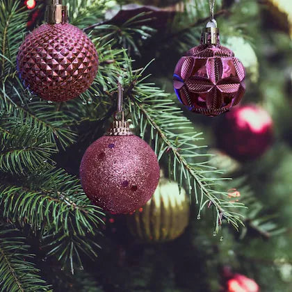 Buy Rose Pink Color House of Hangings, Christmas Balls for Decorations, Hanging Ornaments, Christmas Tree Ornaments Pack of 12 | sams toy world Sam's Toy World Sams toy world shop in Ahmedabad Gujarat