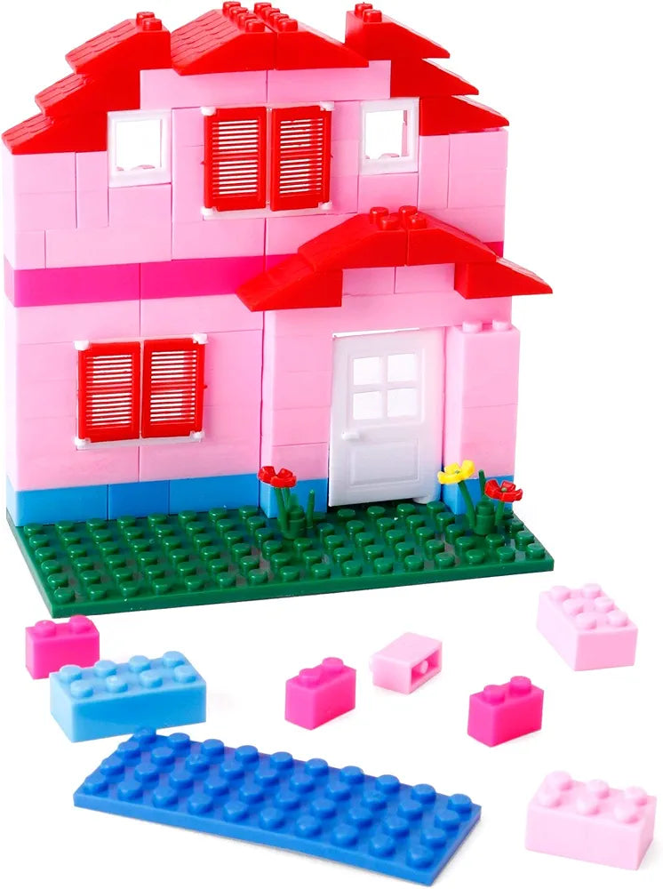 Buy Small House Building Block Game|Dream House Block Set |157 Pieces Blocks,House Building Blocks|Educational Toy| Bricks Toys Sets|Puzzles Block Set for Kids| Sams world samstoy.in Sams toy world shop in Ahmedabad Gujarat