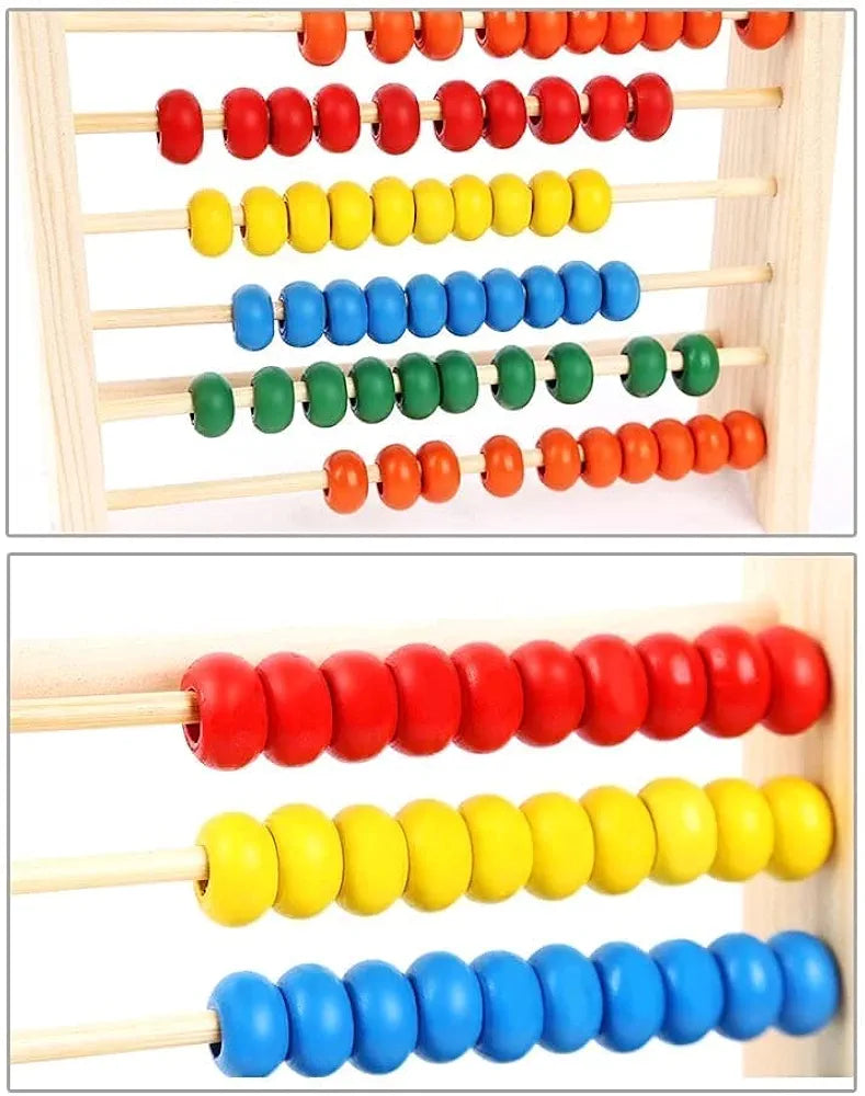 Buy Kids Bead Abacus for Math Wooden Counting Toys for Toddlers| Montessori Math Manipulatives Beads| Educational Toys for Preschool Boys Girls 2 Years Old| Sams world š samstoy.inĀ Sams toy world shop in Ahmedabad GujaratĀ